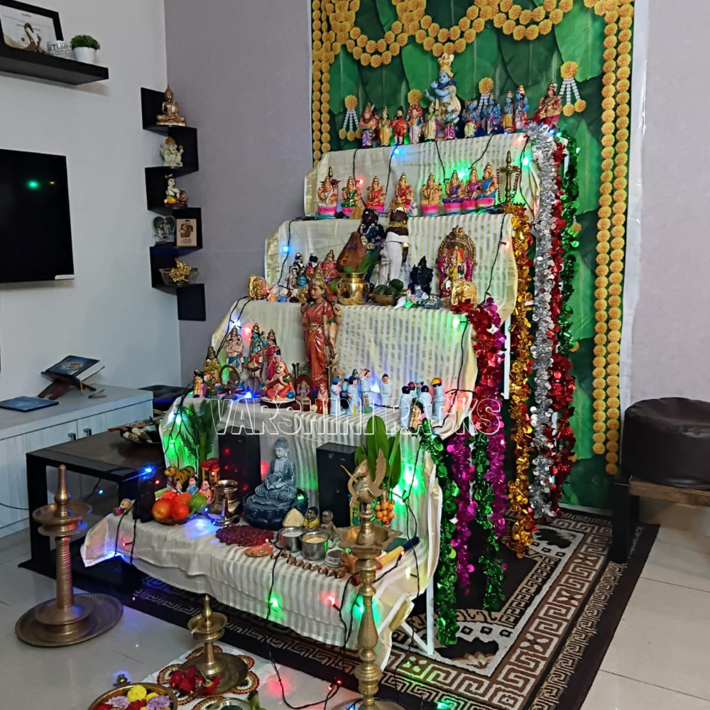 5 Steps Foldable Golu Stand