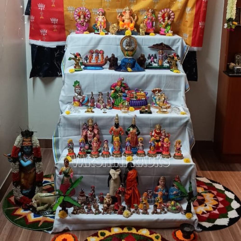 5 Steps Foldable Golu Stand