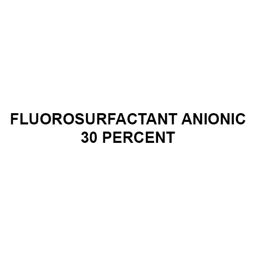 Fluorosurfactant Anionic 30 Percent - Ph Level: 7-9