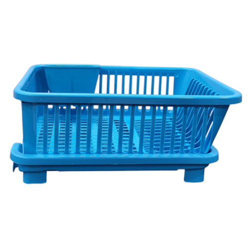 Blue Color Virgin Dish Drainer Basket