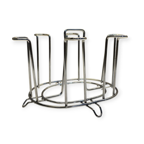 Stainless Steel Oval Shape Glass Holder