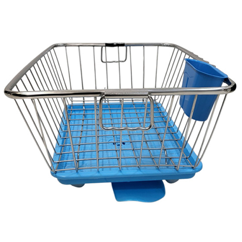 Stainless Steel Round Pipe Dish Drainer Basket