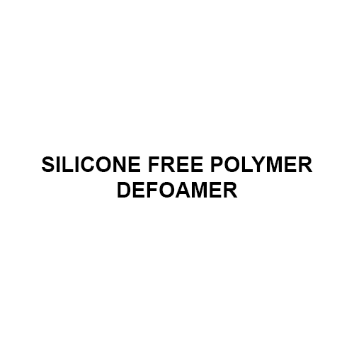 Silicone Free Polymer Defoamer - Ph Level: Neutral To Slight Alkaline