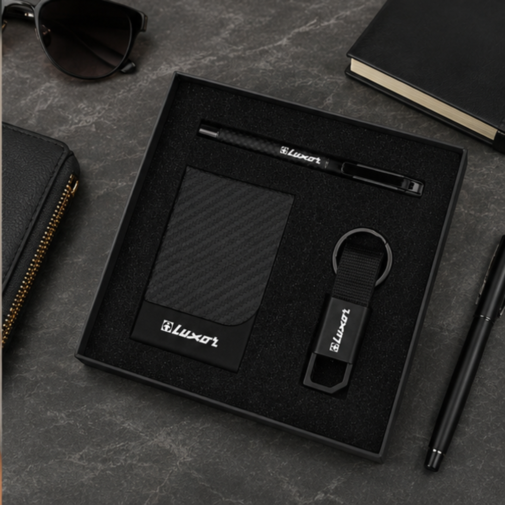 Executive Notebook, Pen and USB Flash Drive Gift Set
