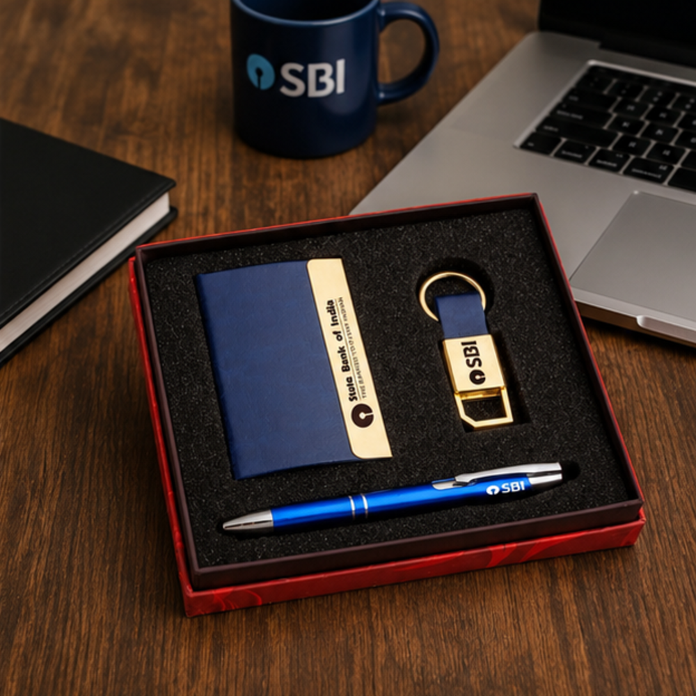 Executive Card Holder, Pen and USB Flash Drive Gift Set