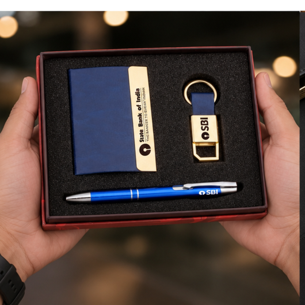 Executive Card Holder, Pen and USB Flash Drive Gift Set