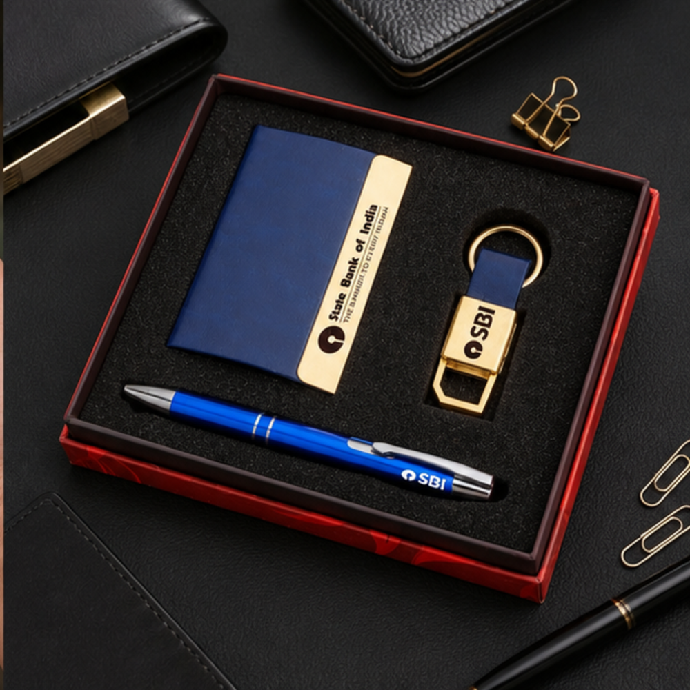 Executive Card Holder, Pen and USB Flash Drive Gift Set