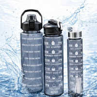 3 Pcs Motivational Water Bottle