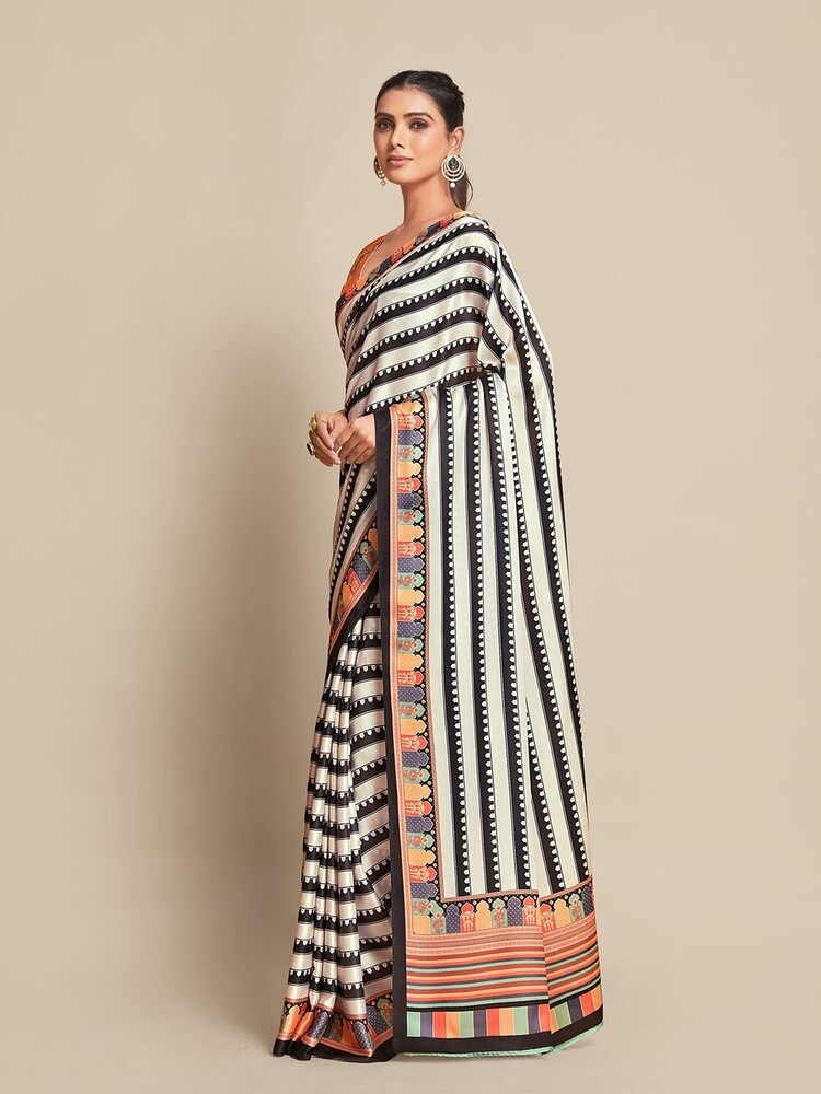 Durga Zibra Designer Fancy Saree
