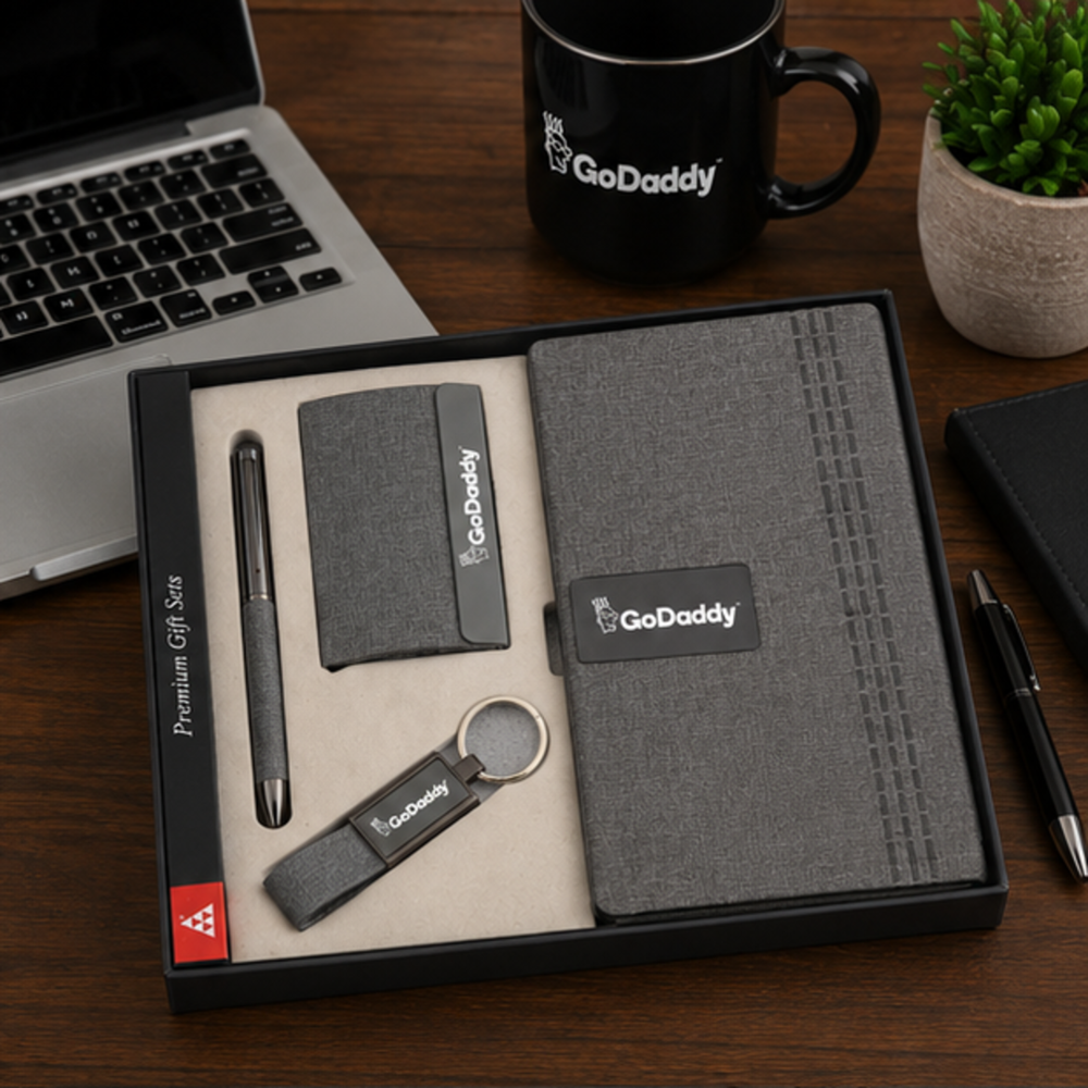 Executive Notebook, Card Holder, Pen and USB Flash Drive Gift Set
