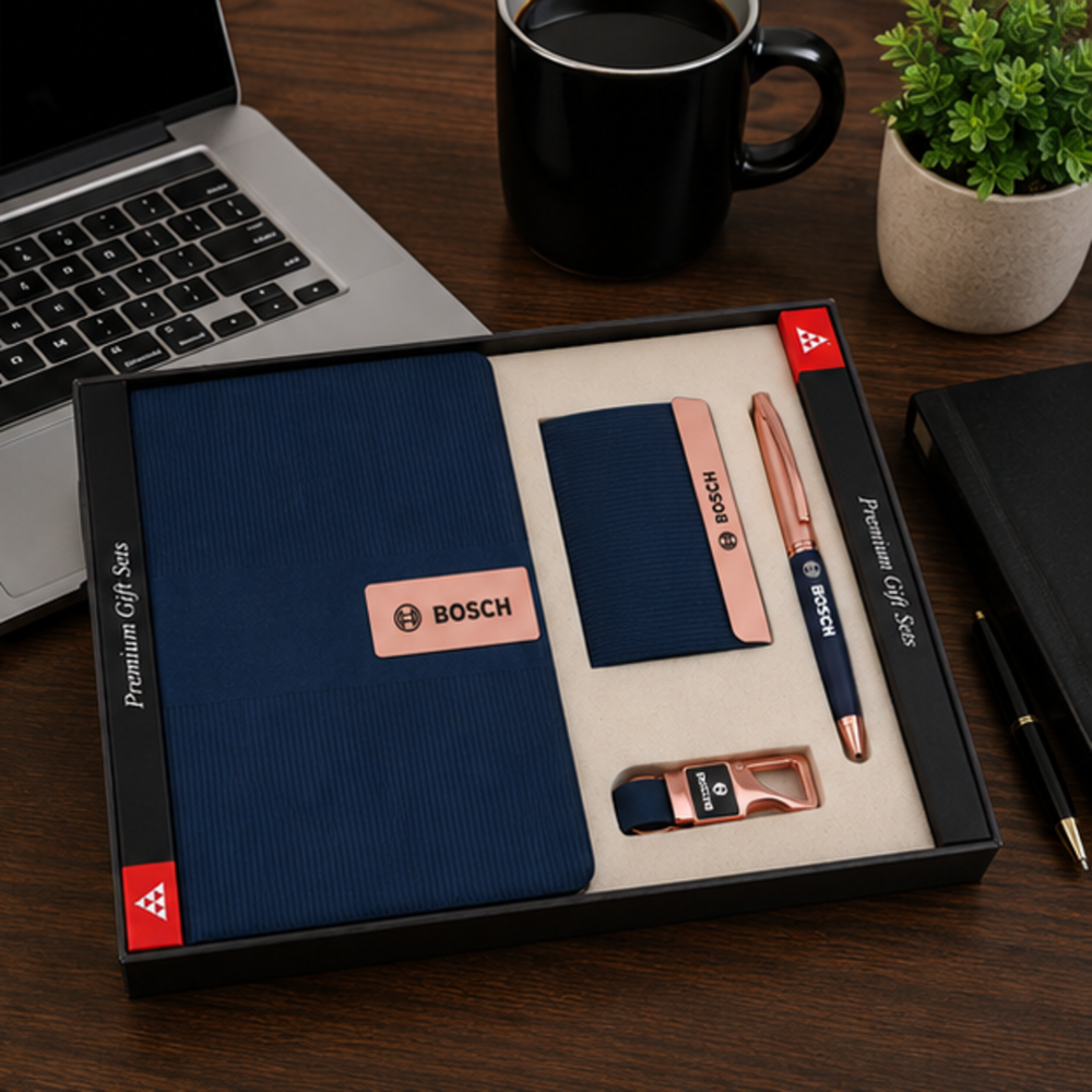 Premium Conference Folder, Card Holder, Pen and USB Flash Drive Gift Set