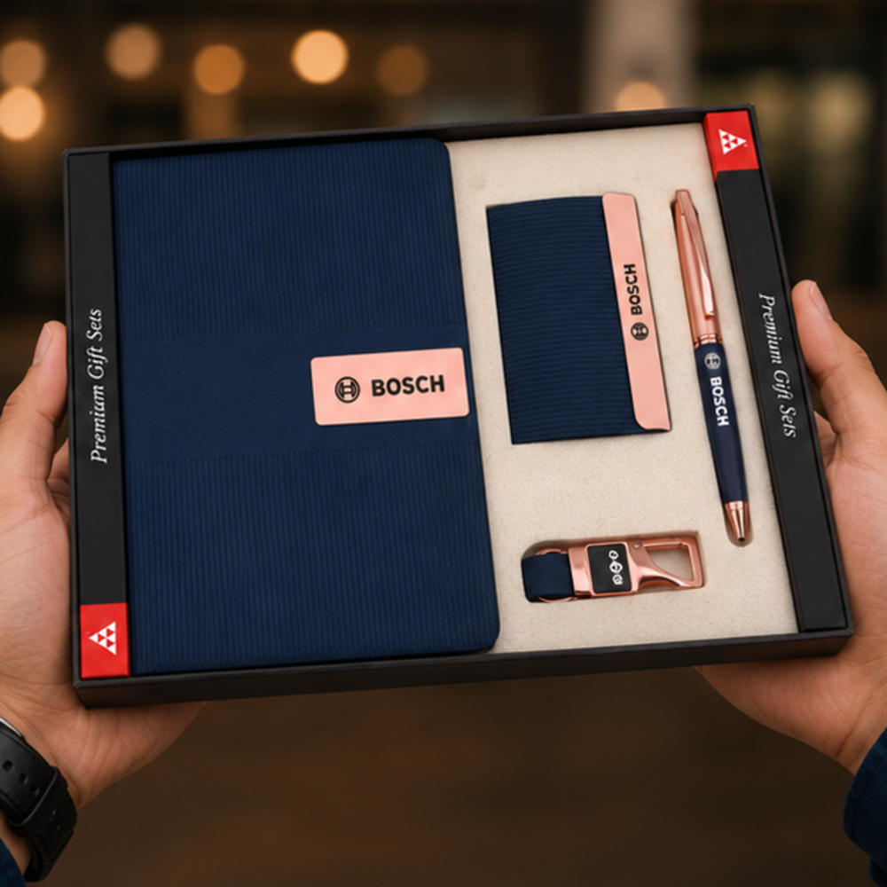 Premium Conference Folder, Card Holder, Pen and USB Flash Drive Gift Set