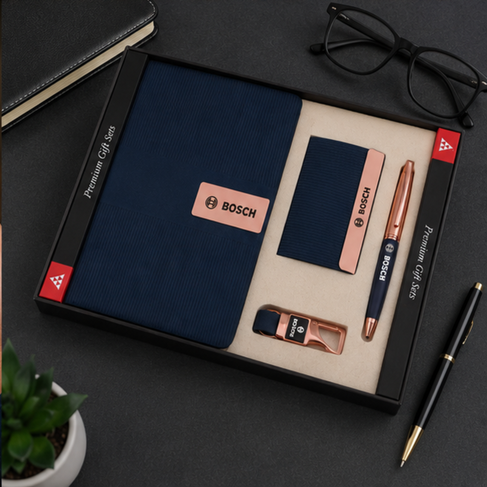 Premium Conference Folder, Card Holder, Pen and USB Flash Drive Gift Set
