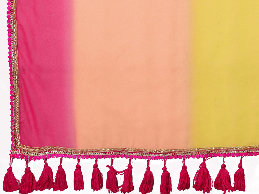 Hit Green Pink Designer Fancy Saree