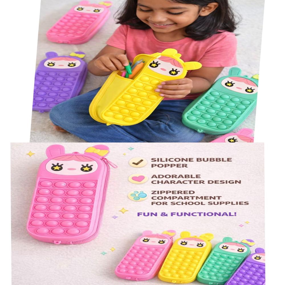 Cartoon Design Pop it Pencil Pouch