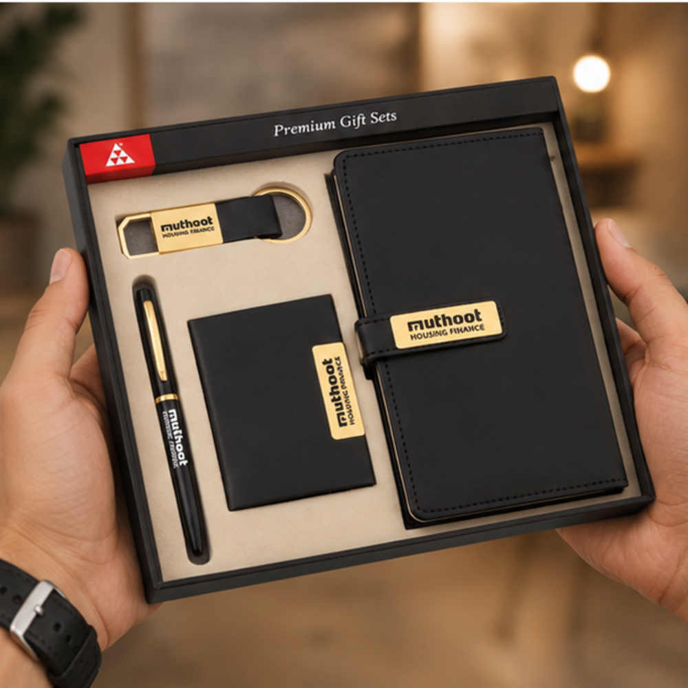 Executive Leather Organizer, Card Holder, Pen and USB Flash Drive Gift Set