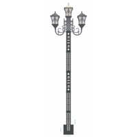 Customised Street Light Pole - Color: Black (custom Colors Available)