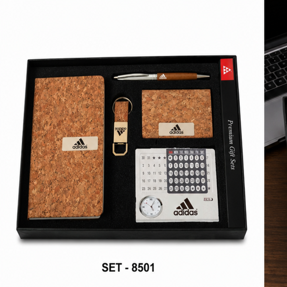 Premium Executive Conference Folder, Metal Business Card Holder, Pen and Keychain Gift Set