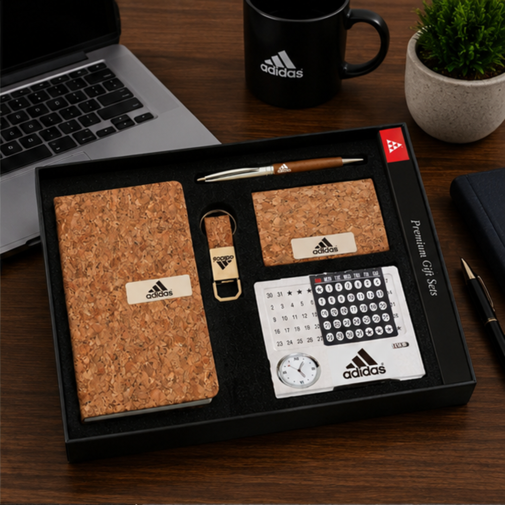 Premium Executive Conference Folder, Metal Business Card Holder, Pen and Keychain Gift Set