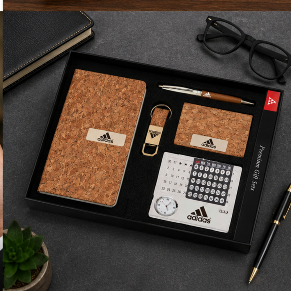 Premium Executive Conference Folder, Metal Business Card Holder, Pen and Keychain Gift Set