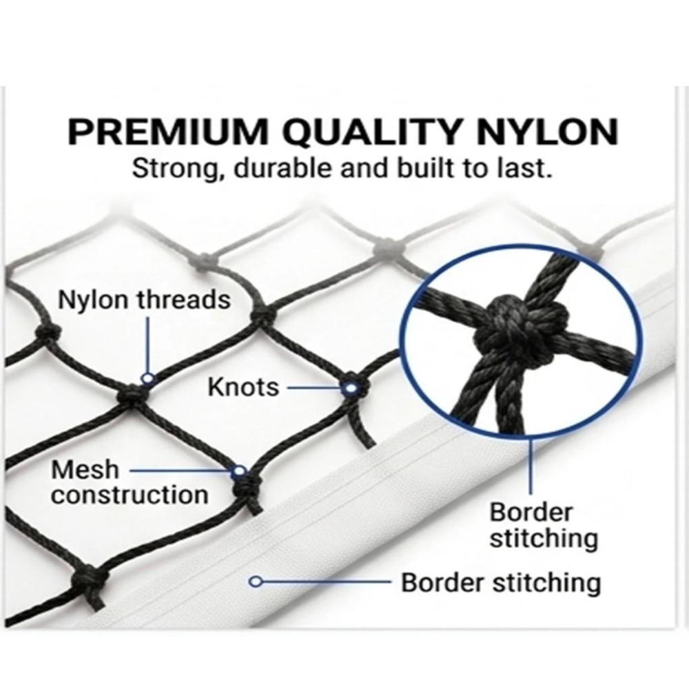 High Quality Volleyball Net (Black)
