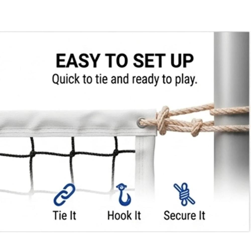 High Quality Volleyball Net (Black)