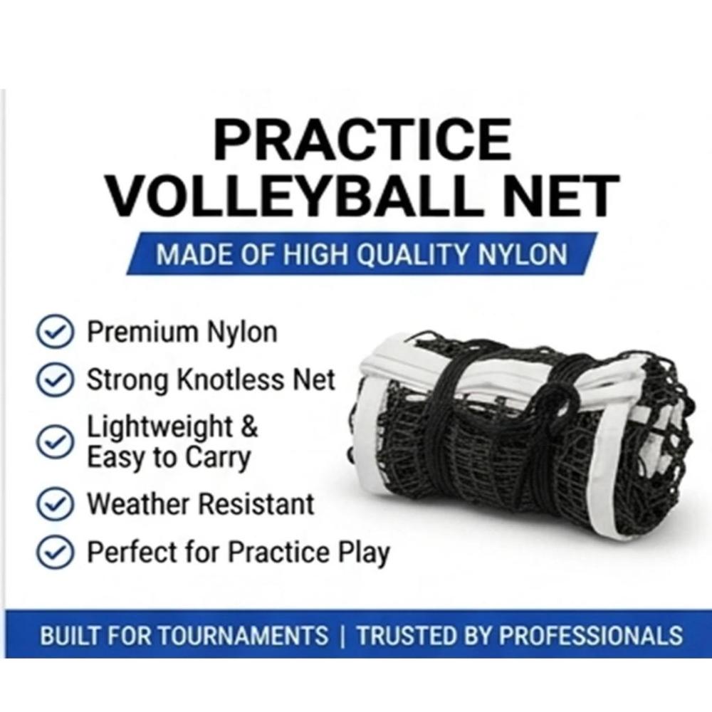 High Quality Volleyball Net (Black)