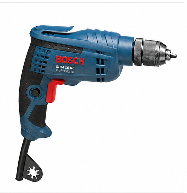 Gbm 10 Re Electric Drill - Variable Speed, Blue Color | 1-year Warranty, High Performance