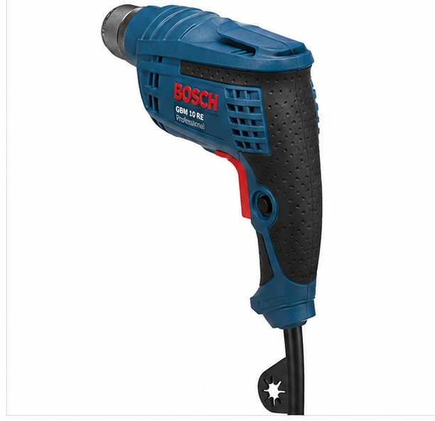 Gbm 10 Re Electric Drill - Variable Speed, Blue Color | 1-year Warranty, High Performance