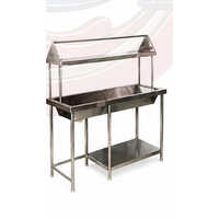 SS Tank Type Dish Landing Table