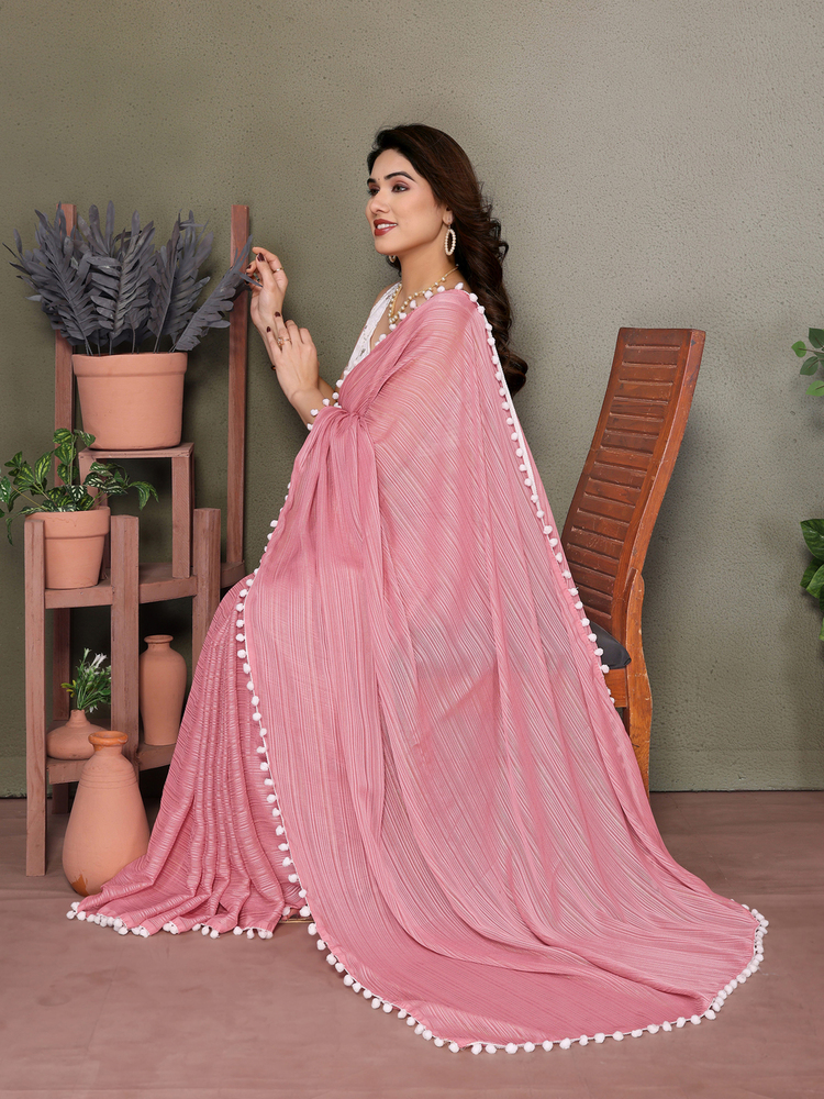 Krishna Rose Designer Fancy Saree