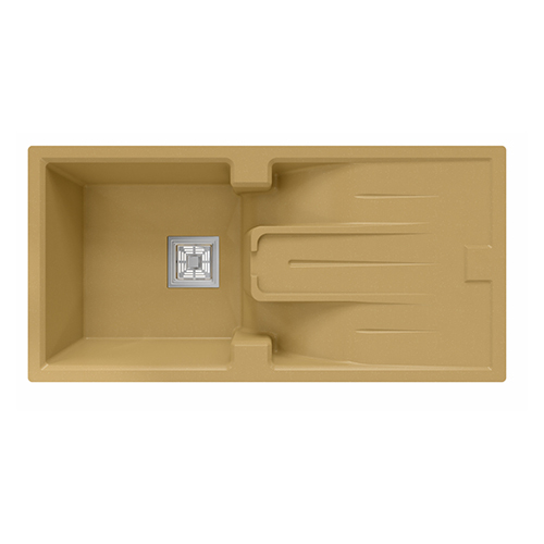 Camel Khaki Quartz Kitchen Sink