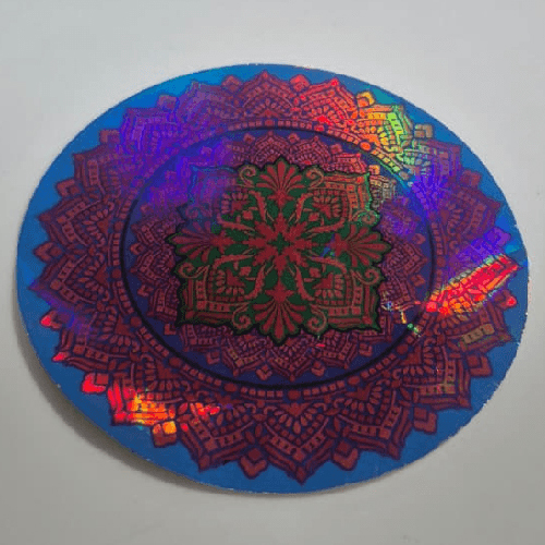 Round Printed Rangoli Paper