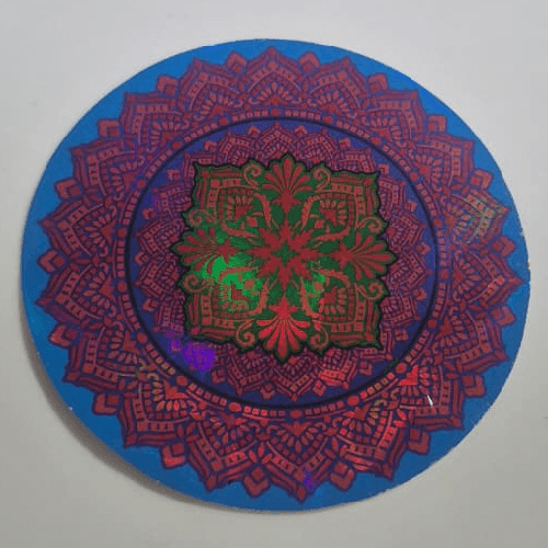 Round Printed Rangoli Paper