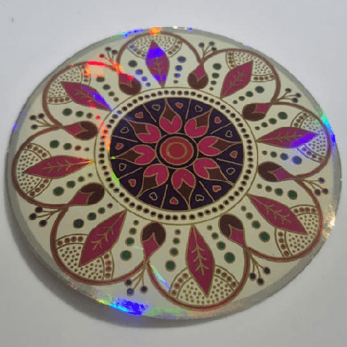 Round Printed Rangoli Paper