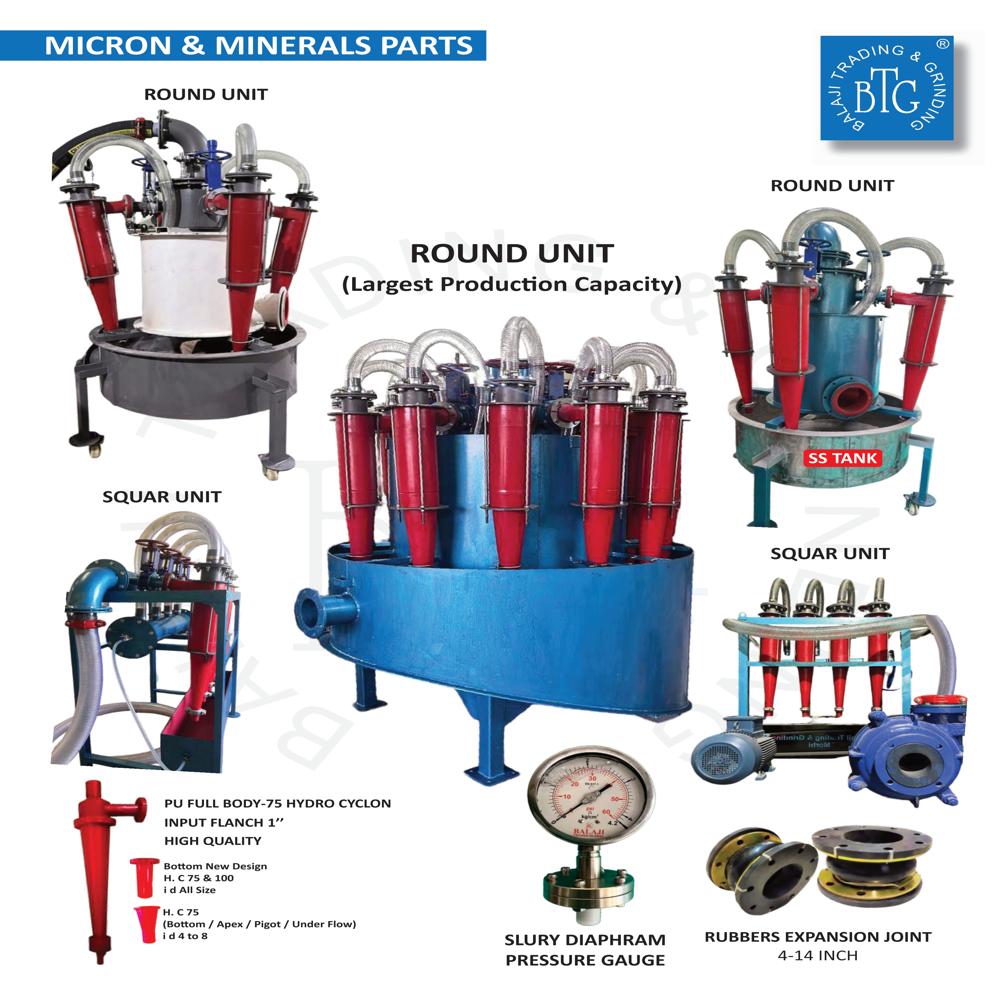 HYDRO CYCLONE UNIT-50/75/100/125/150/250/ MM SET