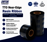 Tto Wax Resin Near Edge Ribbon Fmcg Flexible Pouches Videojet Linx Compatible Iso Certified India - Color: Black