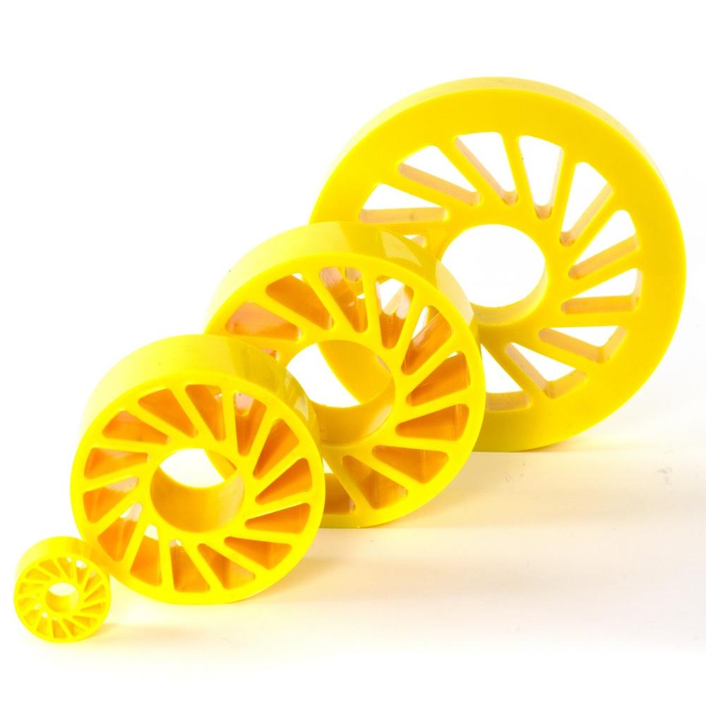 No Crush Wheels - Color: Yellow