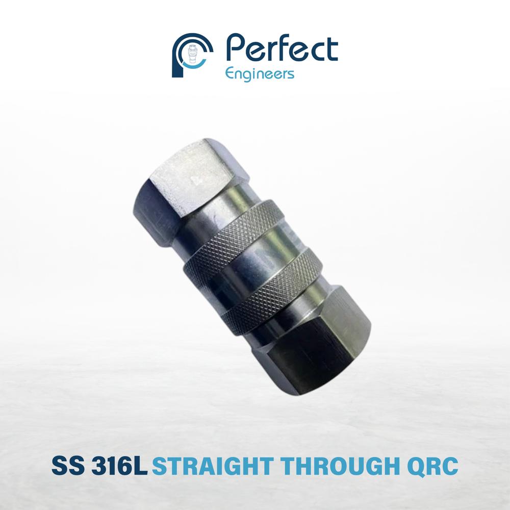 SS 316L Straight Through QRC