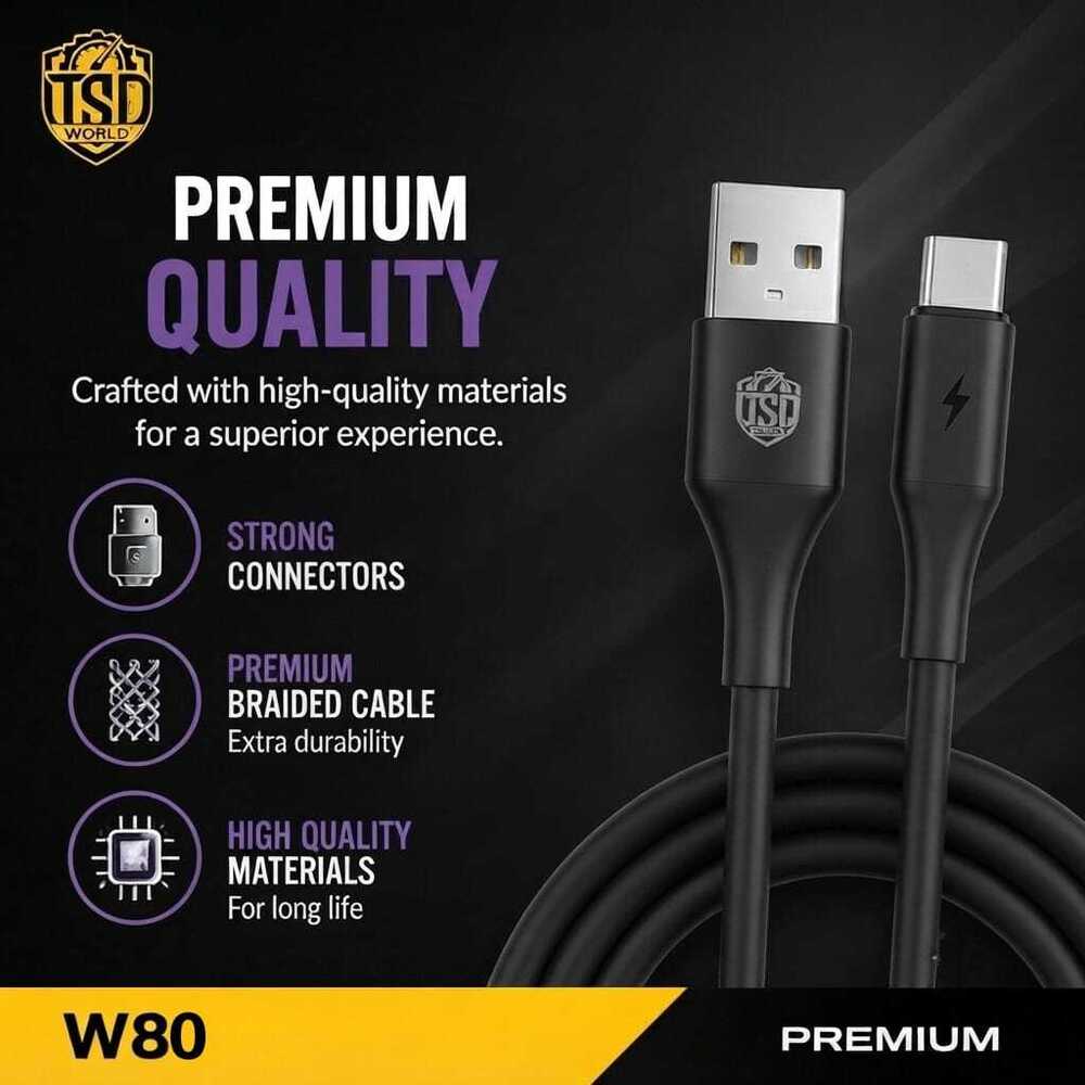 80W Superfast Charging Cable