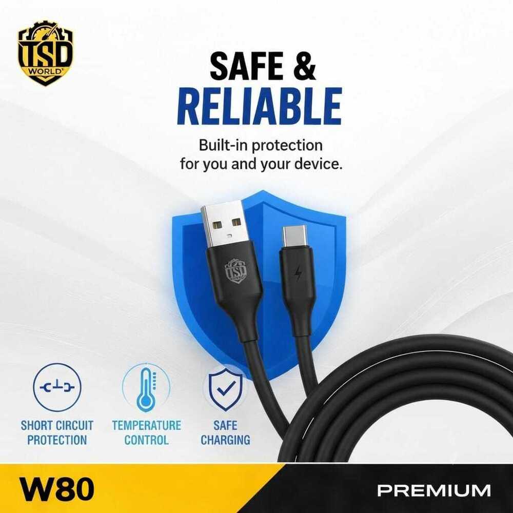 80w Superfast Charging Cable - Body Material: High Quality Materials