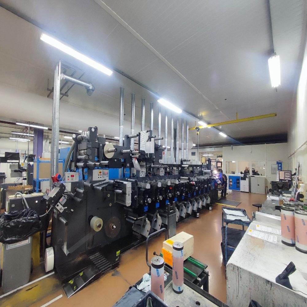 2007 Gallus EM280-10 Color UV flexographic label printer