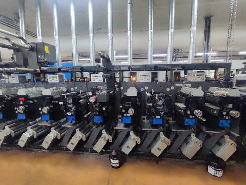 2007 Gallus EM280-10 Color UV flexographic label printer