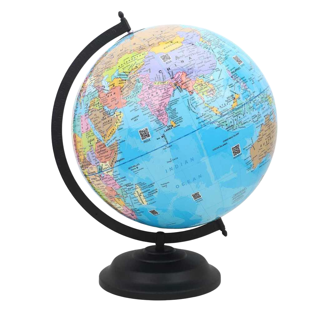 Black Classic World Globe