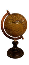 Antique Globe Wooden Base