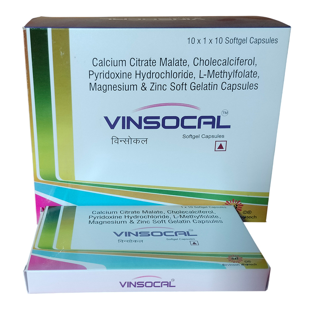 Calcium Citrate Malate And Zinc Soft Gelatin Capsules