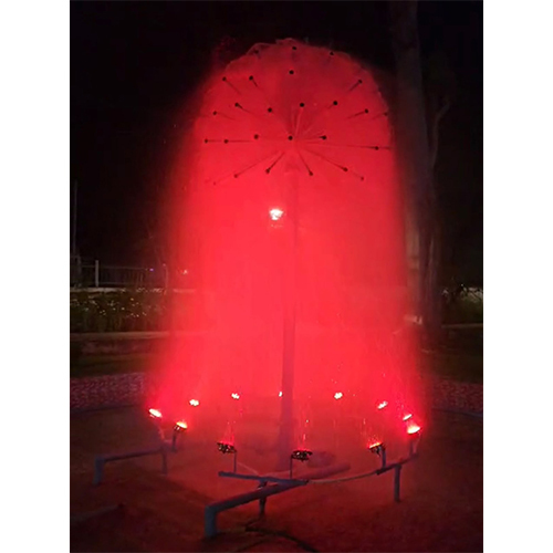 Dandelion Fountain - Color: Customizable Led Colors (Red Shown In Image)