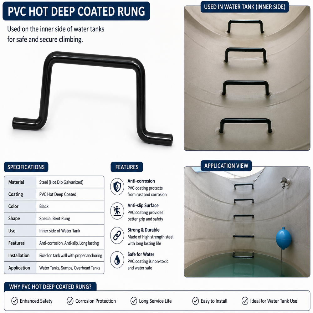 Pvc Coated rungs Ladder
