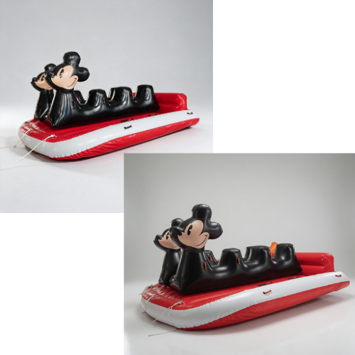 Inflatable Mickey Slider Boat - Capacity: Single Or Multi-rider (Up To 3 People) Kg