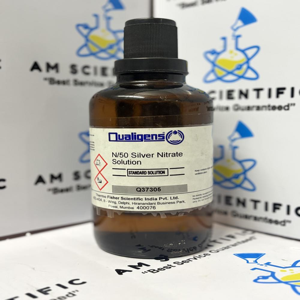 Silver Nitrate N/50 Solution 500ml Qualigens